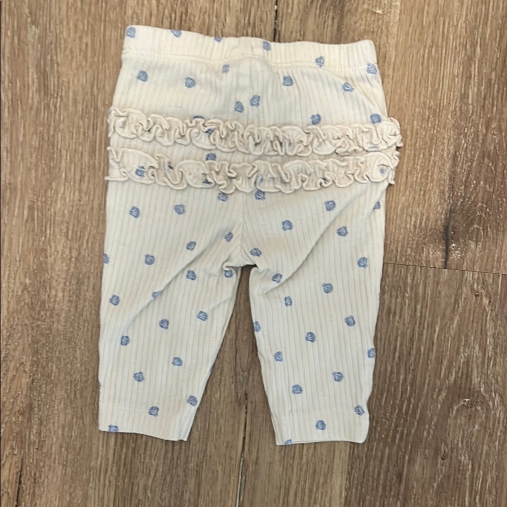 Carter's Cream and Blue Shell Leggings